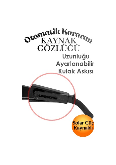 Otomatik Kararan Kaynakçı Gözlüğü Kaynak Maskesi Koruyucu Güvenliği Gözlük Kaynak