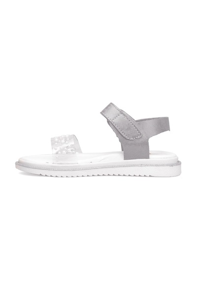 Elit Şa-f-036-25y Filet Kız Çocuk Düz Sandalet Gümüş Gümüş