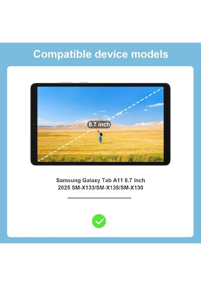 Samsung Galaxy Uyumlu Tab A11 8.7inç Kılıf Darbelere Dayanıklı Şeffaf Kapak X133 X135 135f Kılıf