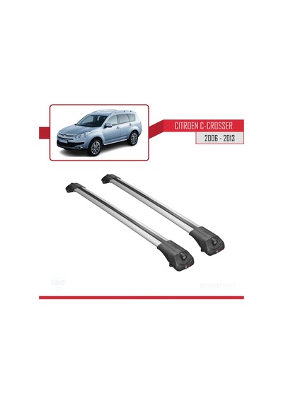 Citroen C-crosser 2006-2013 Arası İle Uyumlu Ace-1 Ara Atkı Tavan Barı Gri