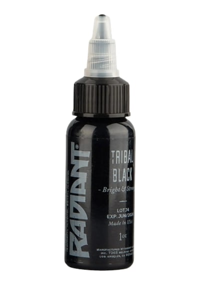 Tribal Black Radiant Dövme Boyası 30ml Yoğun Siyah Profesyonel Tattoo Ink
