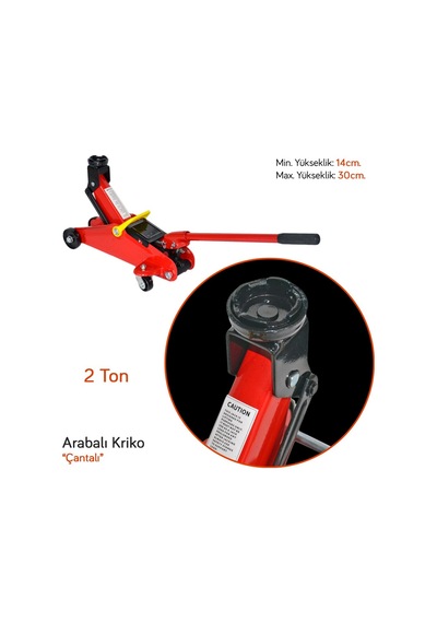 Pmx Arabalı Kriko 2 Ton Kutulu Stfl4-s2