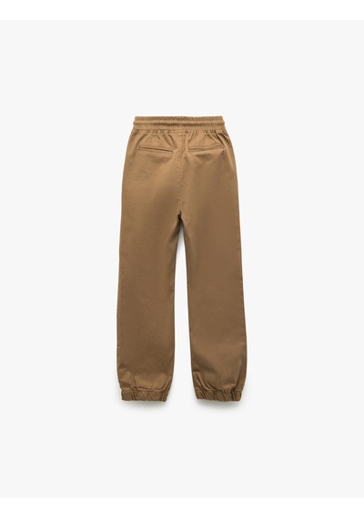 Koton Beli Bağcıklı Cep Detaylı Pamuklu Gabardin Jogger Pantolon Deve Tüyü 6wkb40003tw Taba Koton Beli Bağcıklı Cep Detaylı Pamuklu Gabardin Jogger Pantolon Deve Tüyü 6wkb40003tw Taba