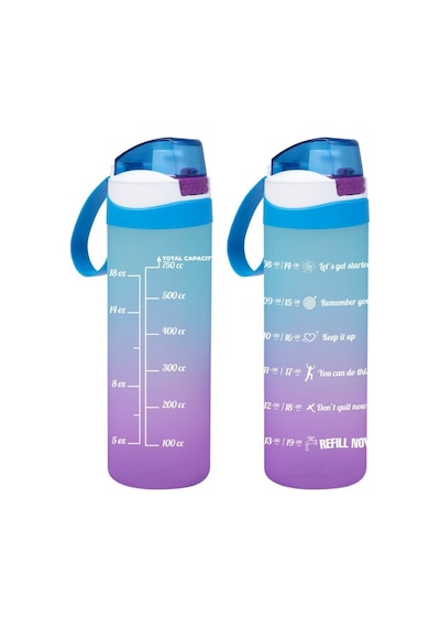 Herevin 161670-832 Motivasyon Desenli Matara 750 Ml Mor