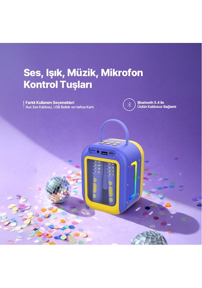 Ttec Vocalmate Taşınabilir Kablosuz Çocuk Karaoke Seti - 2bh18