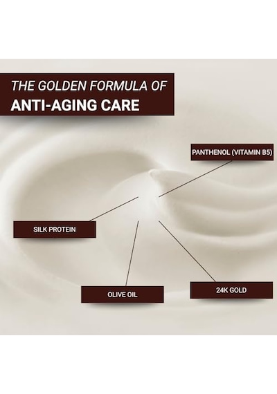 Age Reverse Kırışıklık Karşıtı Altın Krem 50 Ml 24k Altın, İpek Proteini, Pantenol Ve Zeytinyağı İçer