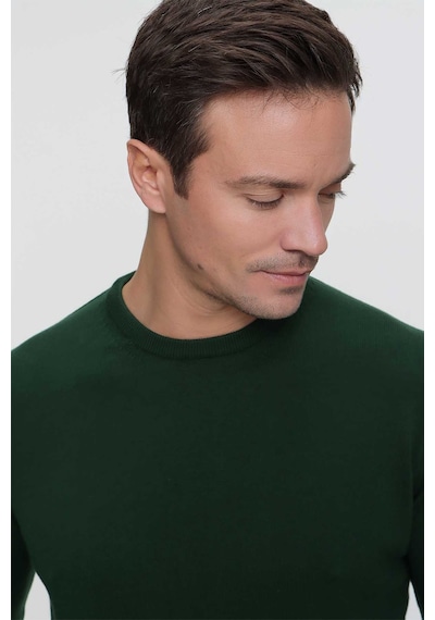 Morven Basic Dinamik Fit Rahat Kesim Bisiklet Yaka Triko Kazak 99kc017005710 Haki