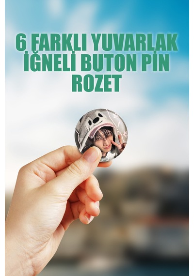 Bang Chan Stray Kids Kpop Çanta Süsü Rozet İğneli Buton Rozet Seti 6 Adet Altılı