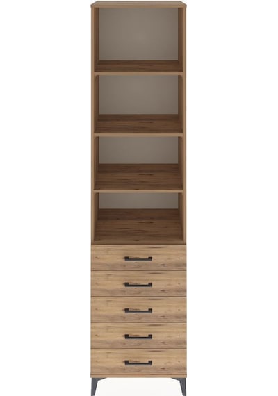 Hyperion Dolap 4 Raflı 5 Çekmeceli 60x44x243 Çam-çam Çam Hyperion Dolap 4 Raflı 5 Çekmeceli 60x44x243 Çam-çam Çam