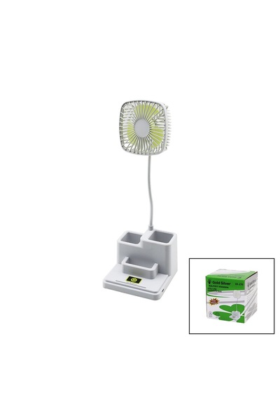 Kalemlikli Masaüstü Vantilatör Usb Şarjlı Fan:8.9cm- Akrobat Ayak 23cm+kalemlik:36.5cm Telefonluk Gs-270 5224