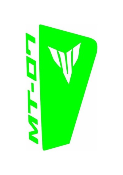 Yamaha Mt07 2014 - 2017 Uyumlu Yeşil Siperlik Sticker Set