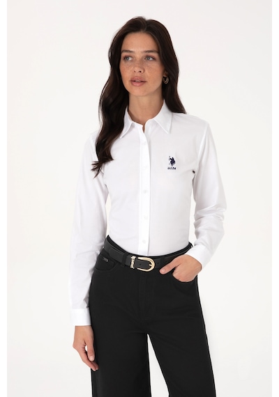 U.s. Polo Assn. Kadın Beyaz Gömlek Basic 50307989-vr013 Beyaz