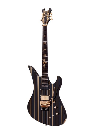 Schecter Synyster Custom Fr Elektro Gitar (Gloss Black & Gold