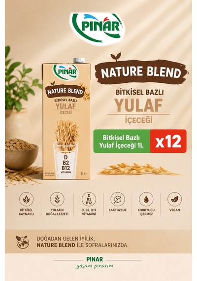 Bitkisel Yulaf Sütü 1 Lt X 12 Adet