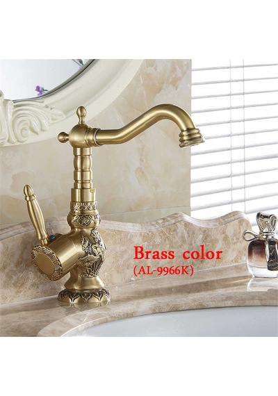 Banyo Lavabo Bataryası Sarı Bronz