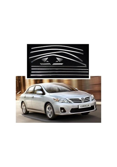 Toyota Corolla Uyumlu Krom Cam Çerçevesi Set 2007-2012 14 Parça