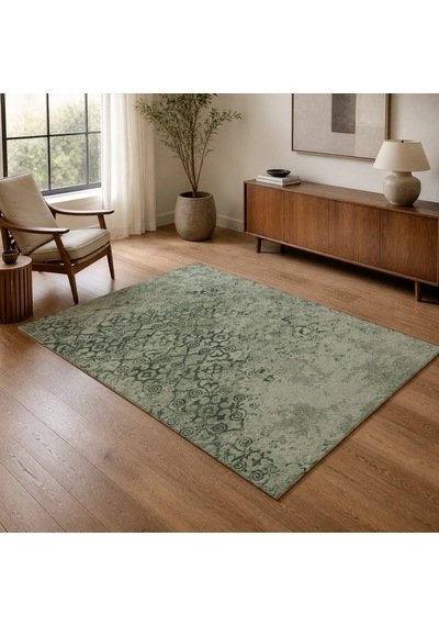 Kartela Halı Vera Halı Kaymaz Taban Makinede Yıkanabilir Halı Adaçayı Yeşili - 160 X 240 Cm