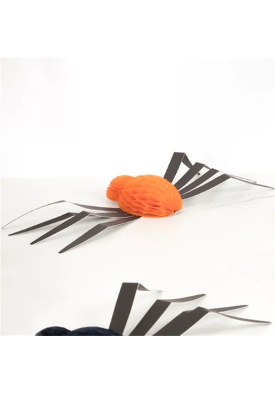 Meri Meri - Hanging Honeycomb Spiders - Asılan Örümcek Süsleri - 12'li Tüm Yaşlar