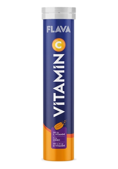 C Vitamini Efervesan - 20 Efervesan Tablet C Vitamini + Çinko + D Vitamini
