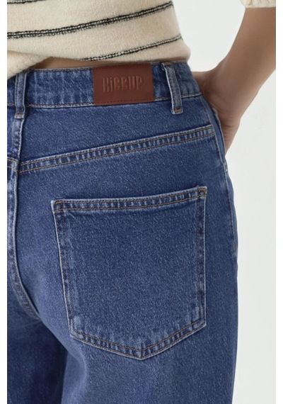 Hiccup Yırtık Detaylı Slim Fit Kot Pantolon Orta Mavi Denim