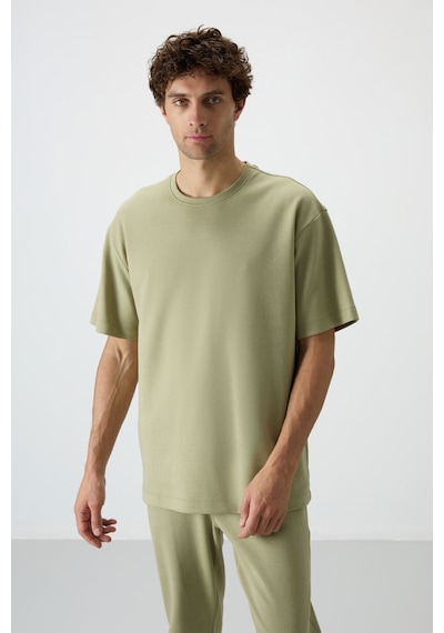 Tommy Life Açık Çağla Pamuklu Kalın Yumuşak Dokulu Oversize Fit Basic Erkek Eşofman Takım - 85251 Yeşil Tommy Life Açık Çağla Pamuklu Kalın Yumuşak Dokulu Oversize Fit Basic Erkek Eşofman Takım - 85251 Yeşil