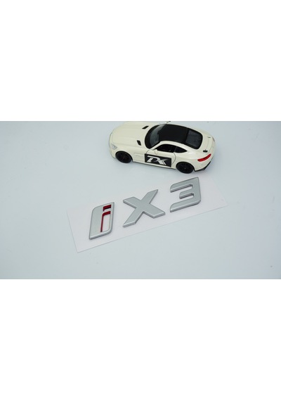 Dk Tuning Yeni İx3 Bagaj Gri Kırmızı Abs Yazı Logo Bmw İle Uyumlu -