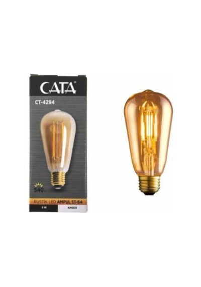 Ct-4284 6w Rustik Led Ampul E27 Duy Amber-turuncu Işık