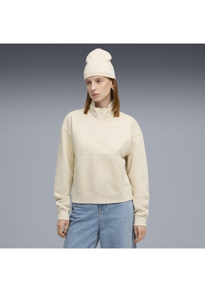 Puma Class Half-zip Crew Kadın Yetişkin Sweatshirt Mavi