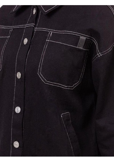 Zekids Kız Çocuk Gabardin Ceket-13921 Siyah