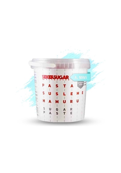 Şeker & Sugar Şeker Hamuru 1 Kg Bebe Mavi