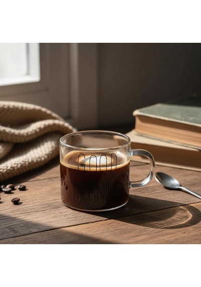 Lexroo 6'lı Borosilikat Cam Espresso Ve Türk Kahvesi Fincanı Seti Çok Renkli