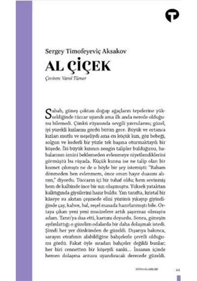 Al Çiçek / Sergey Timofeyeviç Aksakov