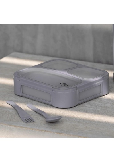Citron Çatal Ve Kaşıklı Bento Beslenme Kutusu Seti - Purple 1196861 1