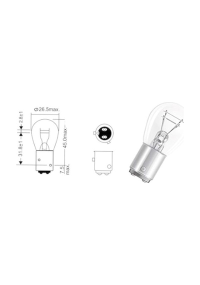 Narva Cj 17881 12v 21/4w 1016 Y T Ampul
