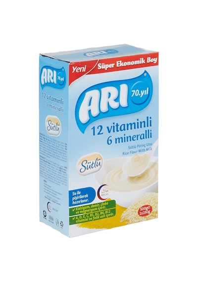 Arı Mama 12 Vitaminli 6 Mineralli Sütlü Pirinçli 500 Gr