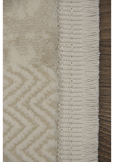 Kashe Halı Harmony 6031 Kemik Salon Halısı Oturma Odası Halısı Koridor Halısı Mutfak Halısı Modern Makine Halısı Krem