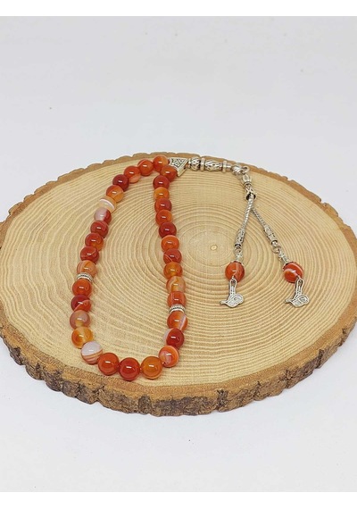 Yaşamtohumu Akik Taşı Tesbih 33'Lük 8 MM 51654