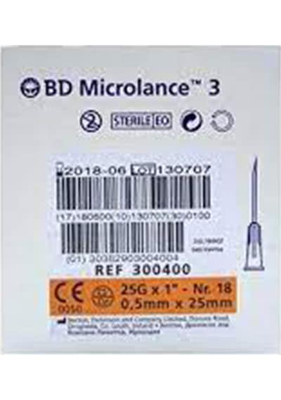 Bd Microlance Turuncu Iğne Ucu 25gx1-nr.18 0.5 x 25mm 3 Kutu