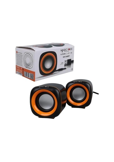 Sh Magicvoice Mv-24837 2x3 Watt Aux Multimedia Mini Usb Speaker - Hoparlör Najmaddin