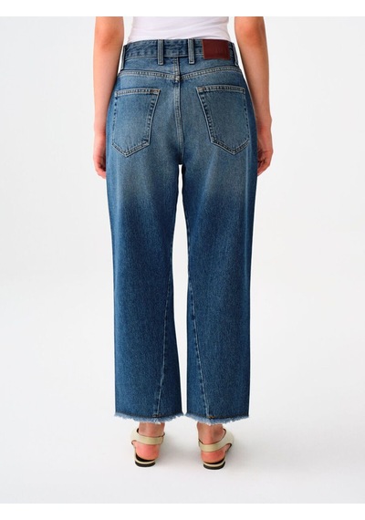 Boyfriend Boyfriend Kadın Pantolon Denim Mavi