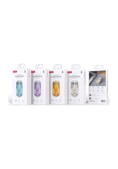 Delux Serisi Fonksiyonel Bireysel Elektronik M12 Bt+2.4g Usb Şeffaf Kablosuz Mouse