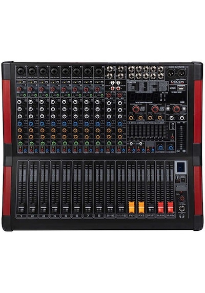 Decon Dmp-122fx 12 Kanal 650w Power Mixer 12 Kanal 1500w Power Mikser
