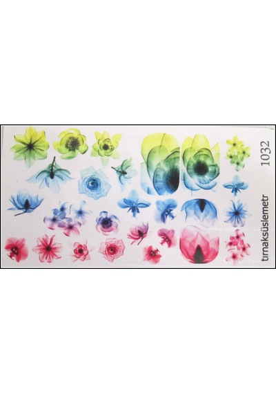 3DTırnak Döme Tırnak Tatto Tırnak sticker Nail Art 1032