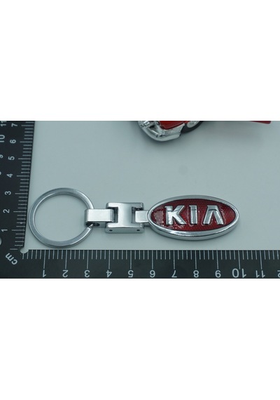 Dk Kia Uyumlu Logo Krom Metal Çift Yön Anahtarlık New Style