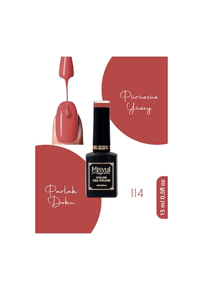 Misyul Uv Led Kalıcı Oje Nail Art 15 Ml 114