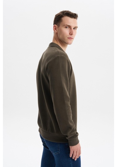 AR-MA Arma Erkek Regular Fit Polo Yaka Sweatshirt Karbon Fırçalı Selanik, %65 Pamuk %35 Polyester, Düğmesiz Basic K30554698602 Haki AR-MA Arma Erkek Regular Fit Polo Yaka Sweatshirt Karbon Fırçalı Selanik, %65 Pamuk %35 Polyester, Düğmesiz Basic K30554698602 Haki