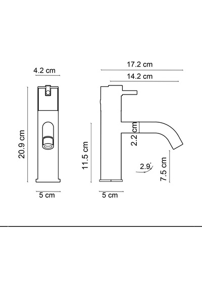 Fa-4011m Krom & Mermer Lavabo Bataryası Renkli