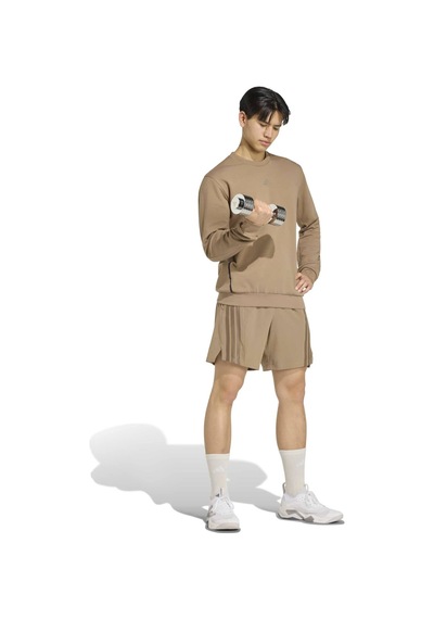 Khasıx Adidas Erkek Günlük Kapşonlu Eşofman Üstü D4t Crew Sweats Kv1463 Kahverengi