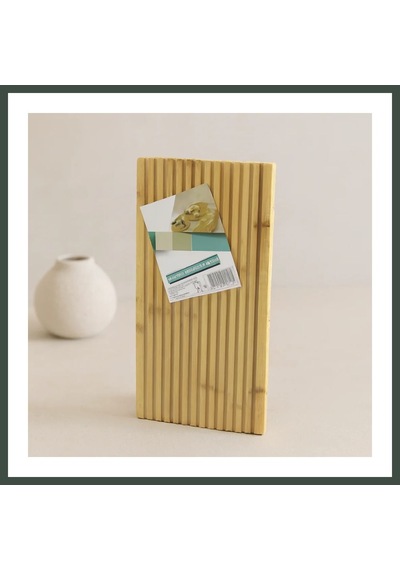 Bezos Bambu Servis Sunum Tahtası 17x39x1.5 Cm - Çift Taraflı Düz & Kanallı Nhr Diğer