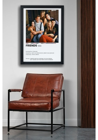 Friends Dizi-film Siyah Çerçeveli Tablo Poster